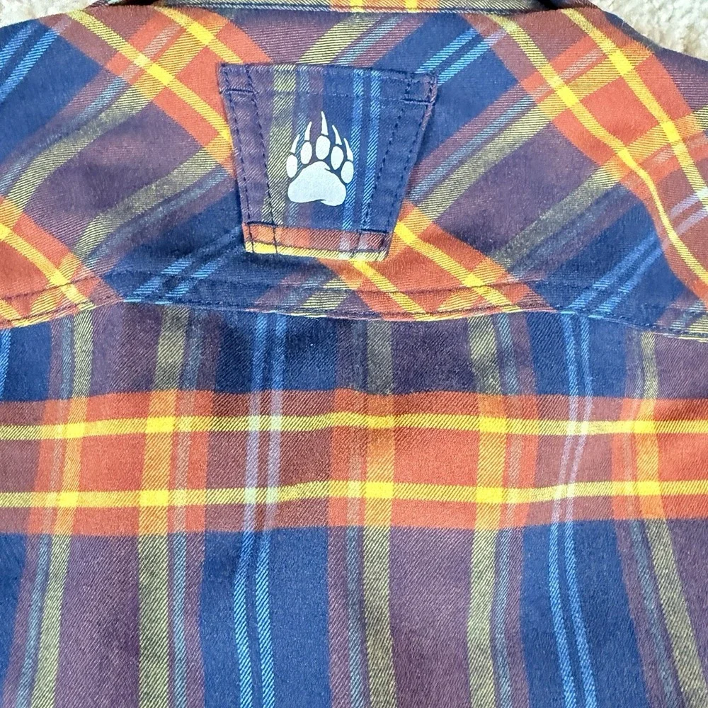 Alaskan Hardgear Mens Boar's Nest Flannel Long Sleeve Shirt Med Plaid Multicolor